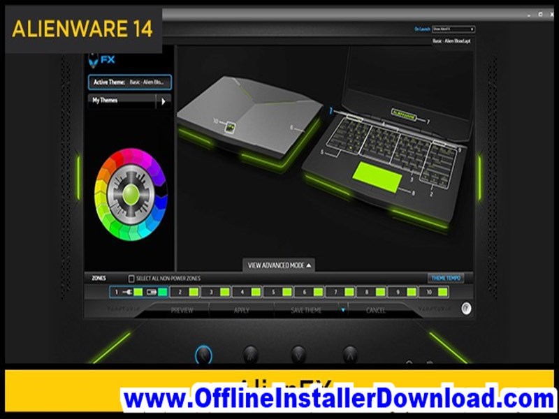 alienware alienfx controller windows 10